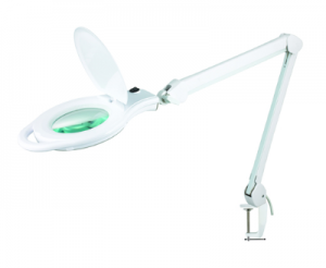 Модель 8060LED-A-U 5D лампа-лупа со светодиодной подсветкой на струбцине