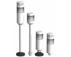 PTM светодиодные сигнальные колонны с постоянным/мигающим свечением, зуммером и 3-х цветным светодиодом, диаметром 56 мм