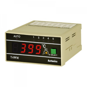 Autonics T4WM Индикаторы температуры цифровые на 5 датчиков с автоматическим переключением точек измерения