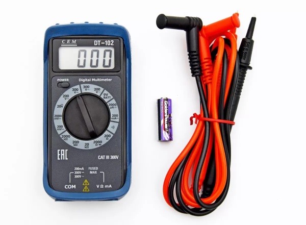DT-102 цифровой мультиметр